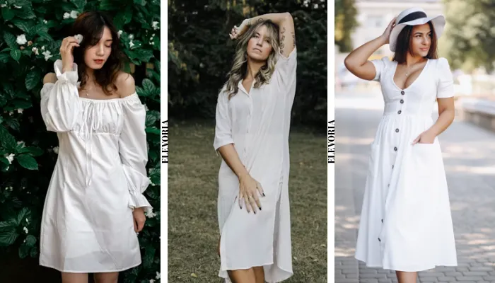 Long Sleeve White Dress