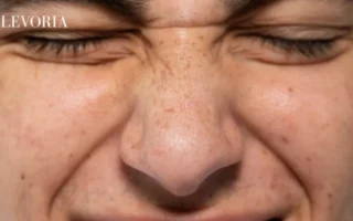 ageing marks on face