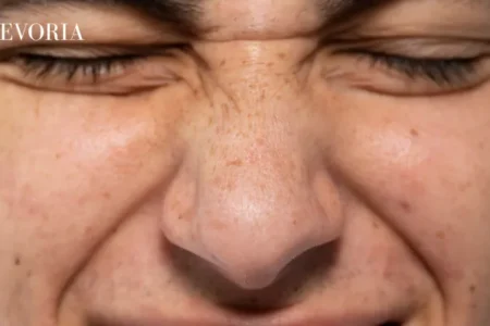 ageing marks on face