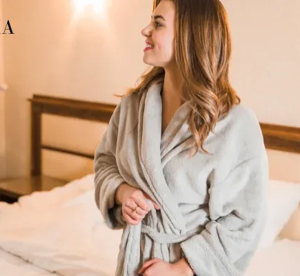 dressing gown fleece womens