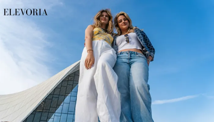 what to wear with wide leg trousers