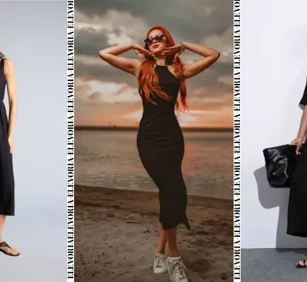 Black Midi Dress